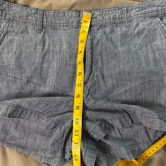 a new day Women's Blue Chambray Shorts - Picture 5 of 8